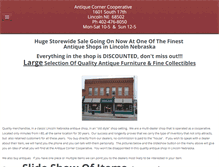 Tablet Screenshot of antiquecornercooperative.com